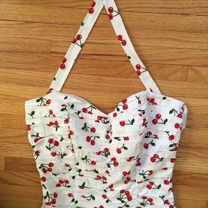 Vintage Style Cherry Bomb Pinup Dress in 1X